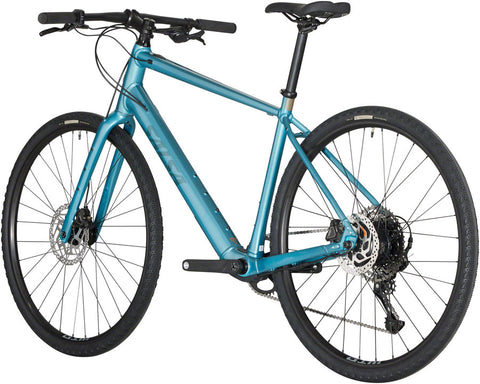 Salsa Confluence Flat Bar Cues 11 Ebike - 700c Aluminum Dark Cyan X-Small