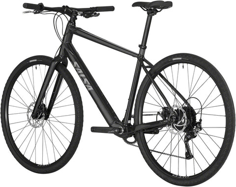 Salsa Confluence Flat Bar Altus 1x9 Ebike - 700c Aluminum Black Medium