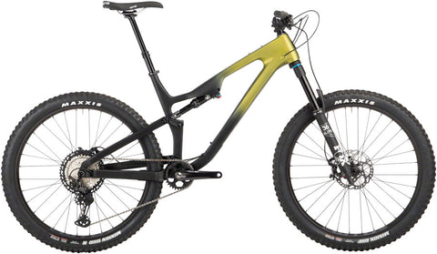 Salsa Rustler Carbon XT Bike - 27.5" Carbon Green/Raw Fade Small
