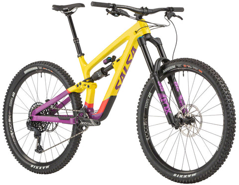 Salsa Cassidy Carbon GX Eagle Bike - 29" Carbon Yellow/Purple X-Large