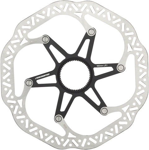Jagwire Pro LR1 Disc Brake Rotor - 180mm Center Lock Silver/Black