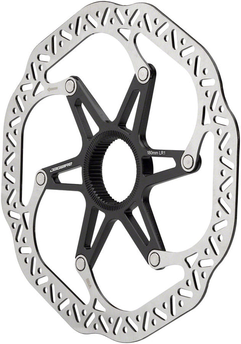 Jagwire Pro LR1 Disc Brake Rotor - 180mm Center Lock Silver/Black