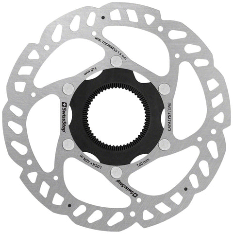 SwissStop Catalyst One Disc Rotor - 140mm CenterLock Silver