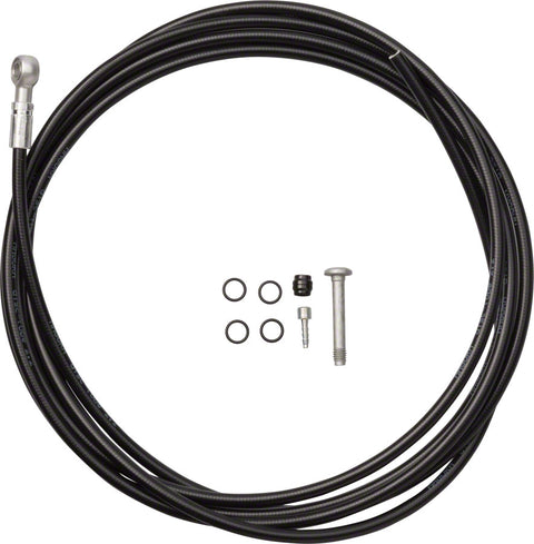 Magura Black Brake Hose 2500mm MT4/5/6/7/8 2500mm Pressed Banjo Fitting