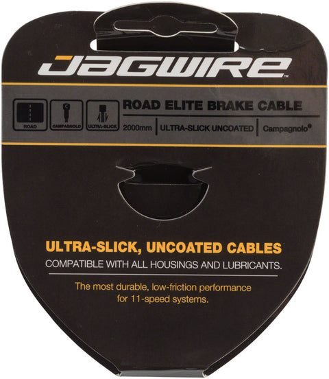 Jagwire Elite Ultra-Slick Brake Cable 1.5x2000mm Polished Slick Stainless Campagnolo