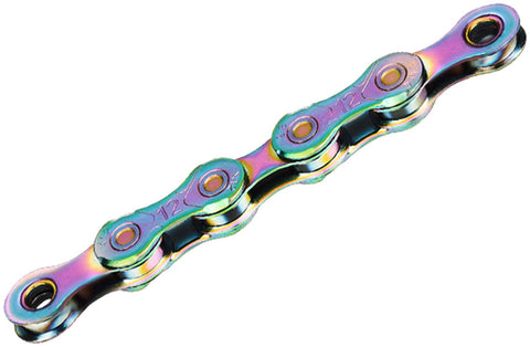 KMC X12 Waxed Chain - 12-Speed 126 Links Aurora Blue