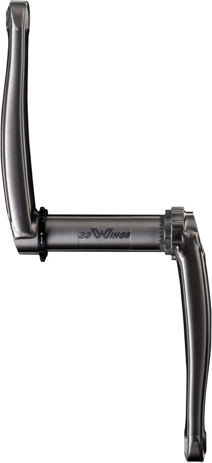 Cane Creek eeWings All-Road Titanium Crankset - 170mm 8-Bolt Direct Mount 30mm Spindle Brushed Titanium