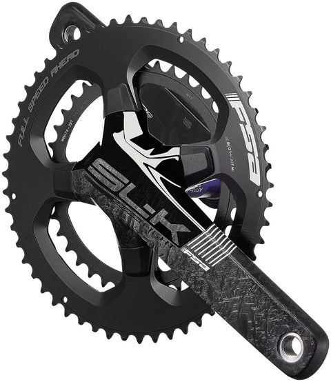 FSA SL-K Light Crankset 2x 50/34T Chainrings 170mm Arm Length 110BCD Asymmetric Bolt Pattern 386EVO Spindle – BLK