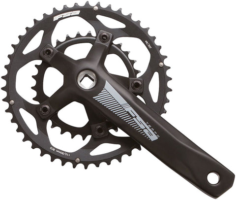 FSA Tempo Crankset 50/34T 170mm JIS N10 - Black