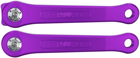 Paul Component Engineering 100% Pure Paul Crankset - 170mm Square Taper JIS Spindle Interface 3-Bolt Type Chainring Mount Purple