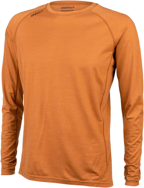45NRTH Grunnur Wool Base Layer - Mens Cedar Sunrise Medium