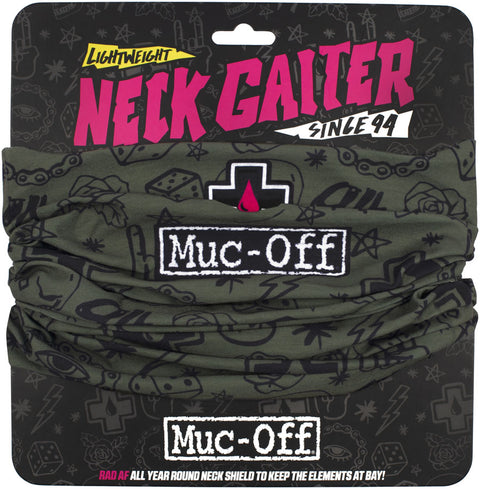 Muc-Off Lightweight Neck Gaiter - Green Punk