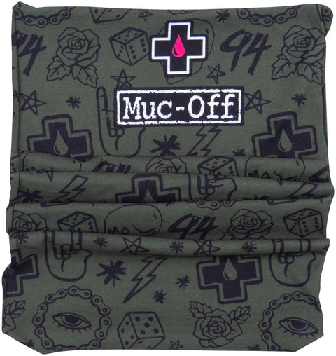 Muc-Off Lightweight Neck Gaiter - Green Punk