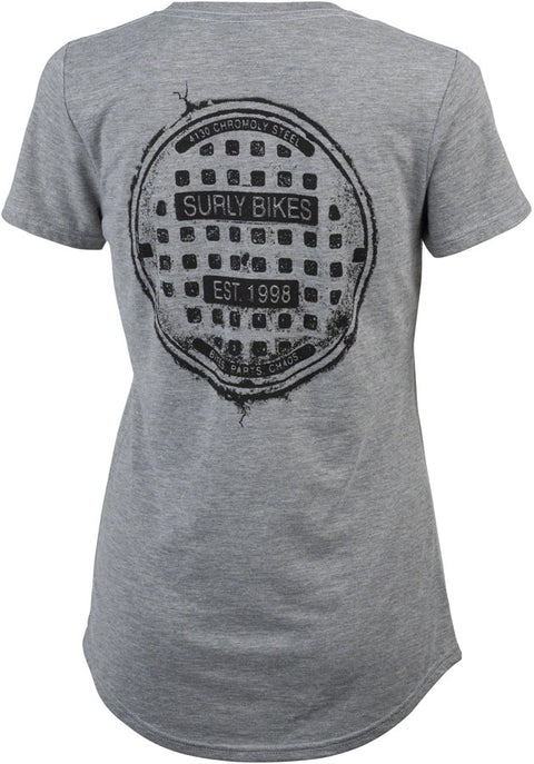 Surly The Ultimate Frisbee Womens T-Shirt - Gray Large