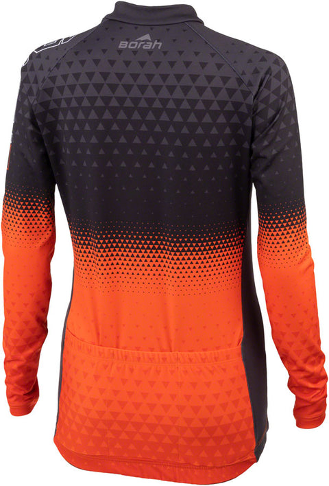 45NRTH Last Light Thermal Long Sleeve Jersey - Womens Orange/Black Medium