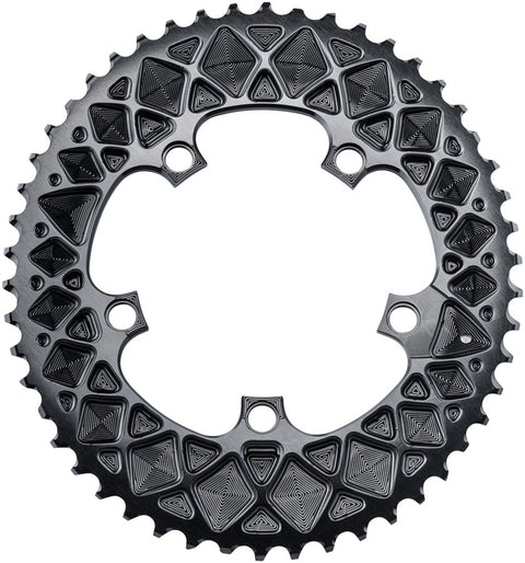 absoluteBLACK Premium Oval 110 BCD Road Outer Chainring SRAM - 52t 110 BCD 5-Bolt BLK