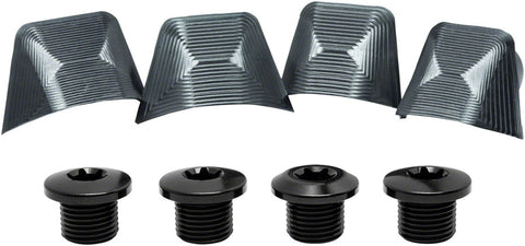 absoluteBLACK Crank Bolts and Covers - For Ultegra 6800 Cranks Gray
