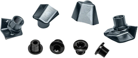 absoluteBLACK Crank Bolts and Covers - For Ultegra 8000 Cranks Gray