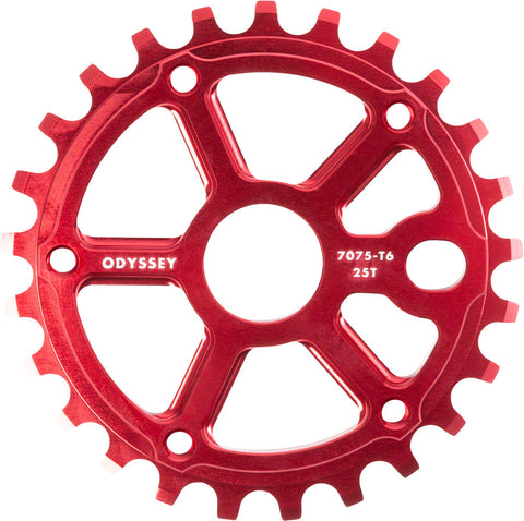 Odyssey Utility Pro Guard Sprocket - 25t Anodized Red