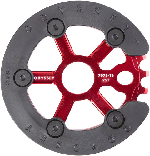 Odyssey Utility Pro Guard Sprocket - 25t Anodized Red