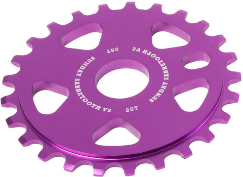 Sunday Sabretooth V2 Sprocket - 25t Anodized Purple