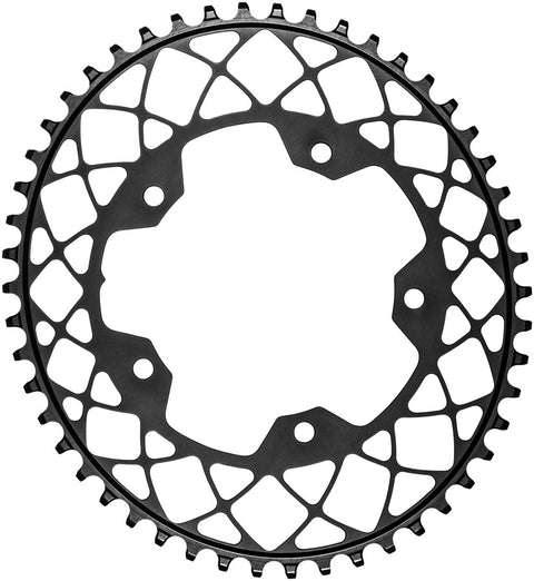 absoluteBLACK Oval 110 BCD Gravel Chainring - 50t 110 BCD 5-Bolt Narrow-Wide BLK