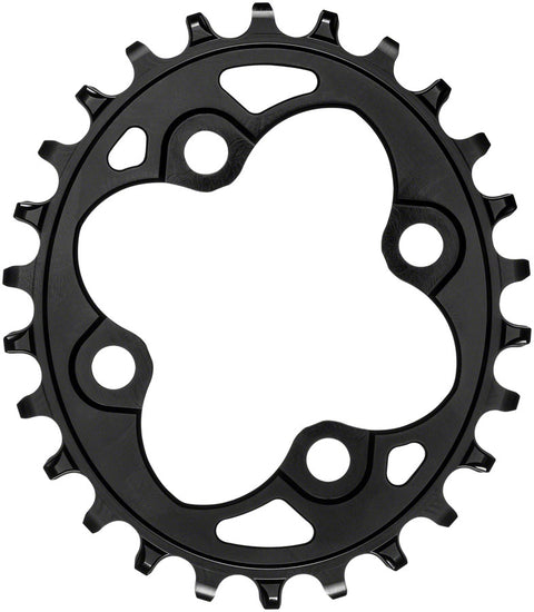 absoluteBLACK Oval 64 BCD Chainring - 26t 64 BCD 4-Bolt Narrow-Wide Black