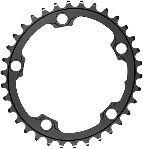 absoluteBLACK Silver Series Oval 110 BCD Inner Chainring - 36t 110 BCD 5-Bolt Gray