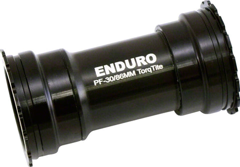 Enduro TorqTite Bottom Bracket 386EVO Angular Contact Stainless Steel Bearing BLK