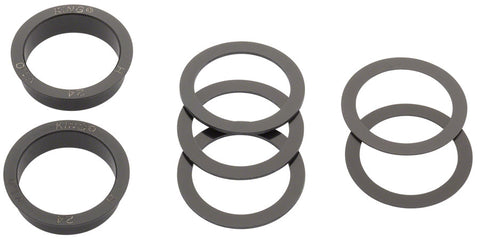 Chris King ThreadFit 24 Bottom Bracket Fit Kit 4 - English For Shimano Hollowtech II BLK