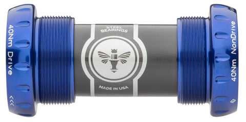 Chris King ThreadFit 24 Bottom Bracket Fit Kit 4 - English For Shimano Hollowtech II Navy