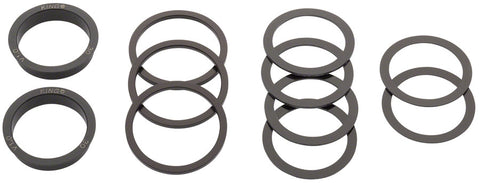 Chris King ThreadFit 30 Bottom Bracket Fit Kit 3 - English For 30mm Spindles Matte Jet