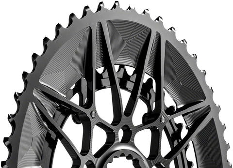 absoluteBLACK SpideRing Oval Direct Mount Chainring Set - 50/34t Cannondale Hollowgram Direct Mount BLK