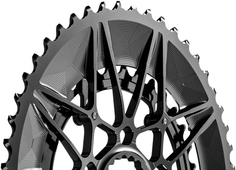 absoluteBLACK SpideRing Oval Direct Mount Chainring Set - 52/36t Cannondale Hollowgram Direct Mount BLK