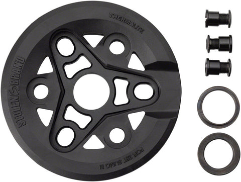 Stolen Sumo III Sprocket - 25t 6.0mm Thickness Aluminum With Thermalite Guard BLK