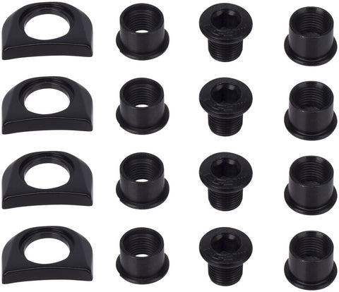 FSA Chainring Bolt Tab Cover for Carbon Cranks 4mm - Silver