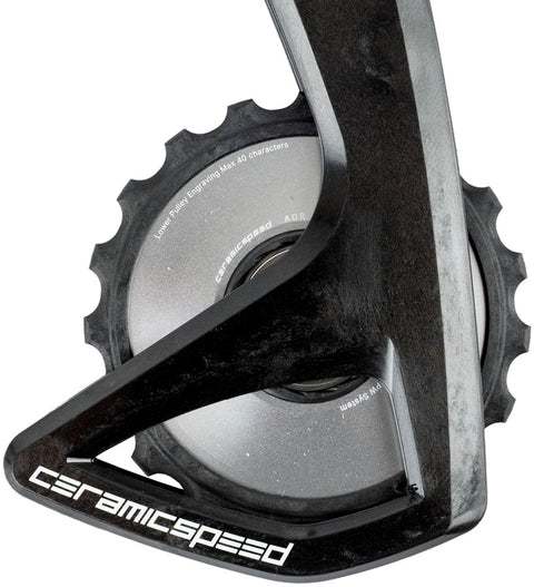 CeramicSpeed OSPW RS Alpha Pulley Wheel System Shimano Dura-Ace 9250/Ultegra 8150 - ALPHA Aluminum Pulley Carbon Cage Silver