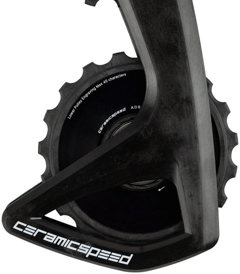 CeramicSpeed OSPW RS Alpha Pulley Wheel System Shimano 105 7150 - ALPHA Aluminum Pulley Carbon Cage BLK