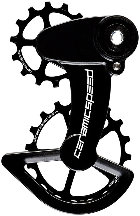 CeramicSpeed OSPW Pulley Wheel System SRAM Rival Force 1 1x11 Type 3 - Coated Bearings Alloy Pulley Carbon Cage BLK