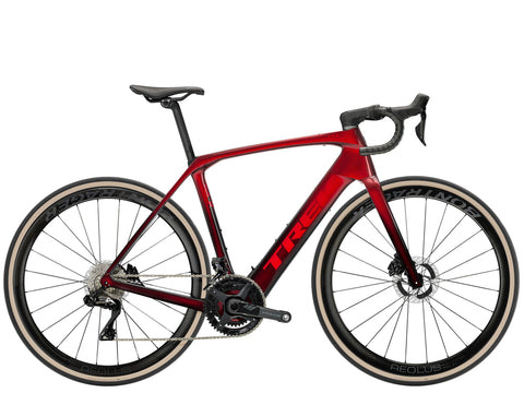 Domane+ SLR 9 US 56 Metallic Red Smoke/Red Carbon Smoke