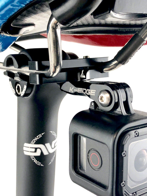 K-EDGE Go BIG Pro Saddle Rail Camera Mount GoPro Garmin Shimano BLK