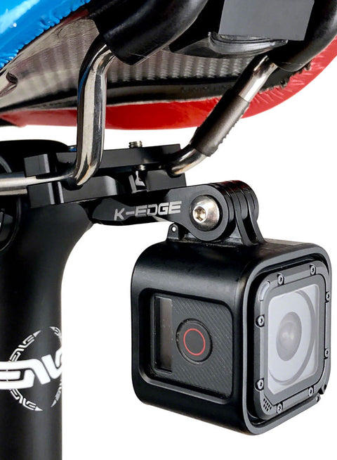 K-EDGE Go BIG Pro Saddle Rail Camera Mount GoPro Garmin Shimano BLK