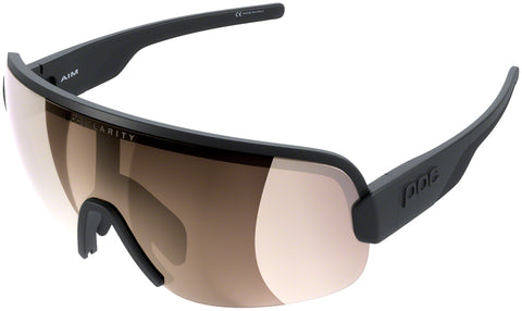 POC AIM Sunglasses - Uranium Black Brown/Silver-Mirror Lens