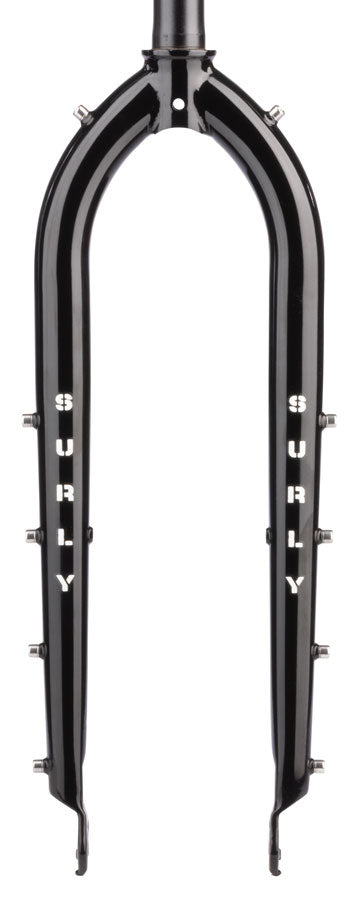 Surly Cocktail Fork - 27.5" / 29" QRx100mm 1-1/8" Straight Steerer 445mm Axle To Crown Steel BLK