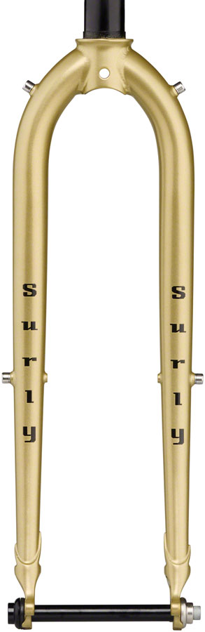 Surly Midnight Special Fork - 650b/700c 12x100mm Thru-Axle 1-1/8" Straight Steerer Steel 50mm Offset Fools Gold