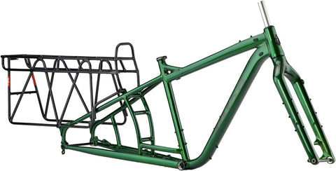Salsa Blackborow Fat Bike Frame - Aluminum Medium Green