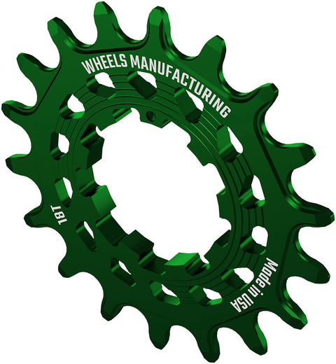 Wheels Manufacturing SOLO HG Cog - 18t Fits SOLO-HG Kits Green