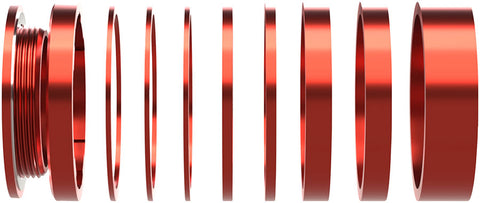 Wheels Manufacturing SOLO-HG Single Speed Conversion Kit - For HG Style Hubs Red