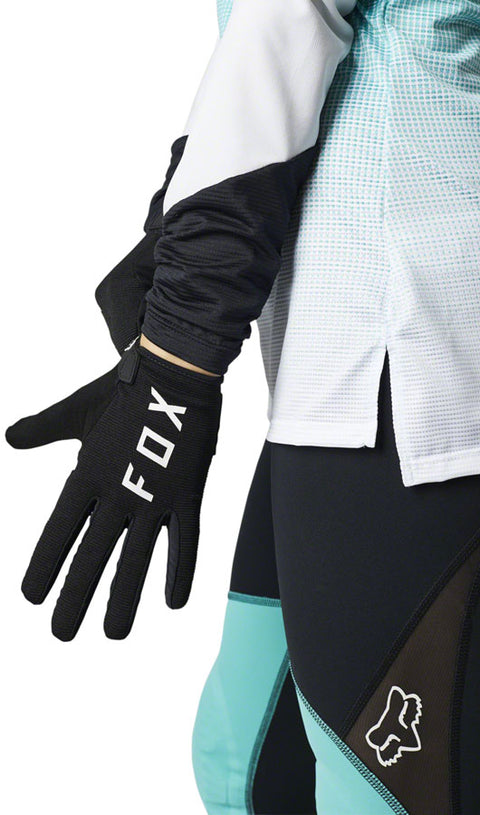 Fox Racing Ranger Gel Glove - Black Womens Full Finger Medium