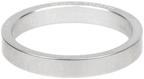 Wolf Tooth Precision Headset Stack Spacer - 5mm Raw Silver 1 pc.